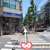 みずほ銀行横断歩道
